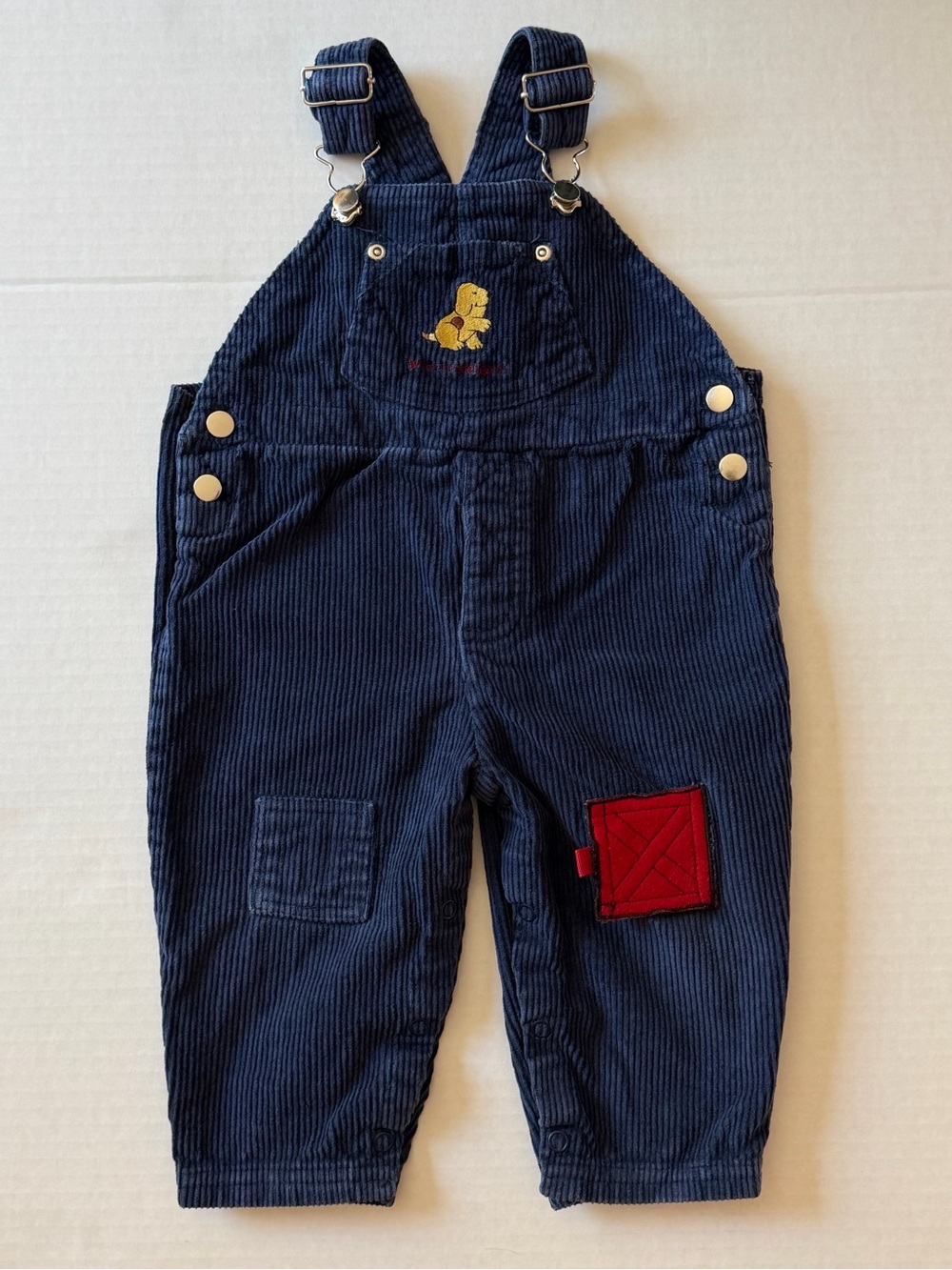 Vintage 2001 Spot Navy Corduroy Farm Overalls 12M Dog Barn - Picture 1 of 8